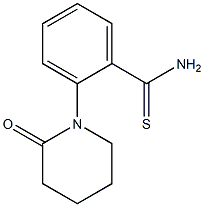 2-(2-oxopiperidin-1-yl)benzenecarbothioamide Struktur