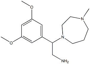 2-(3,5-dimethoxyphenyl)-2-(4-methyl-1,4-diazepan-1-yl)ethan-1-amine Struktur