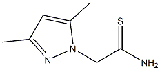 2-(3,5-dimethyl-1H-pyrazol-1-yl)ethanethioamide Struktur