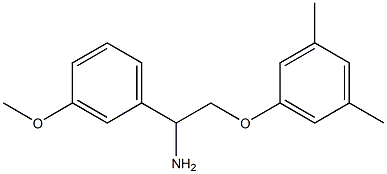 2-(3,5-dimethylphenoxy)-1-(3-methoxyphenyl)ethanamine Struktur