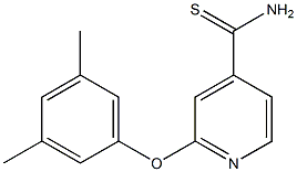 2-(3,5-dimethylphenoxy)pyridine-4-carbothioamide Struktur