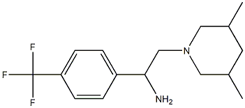 2-(3,5-dimethylpiperidin-1-yl)-1-[4-(trifluoromethyl)phenyl]ethan-1-amine Struktur