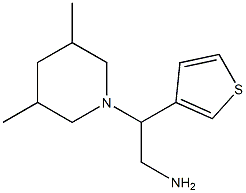 2-(3,5-dimethylpiperidin-1-yl)-2-thien-3-ylethanamine Struktur