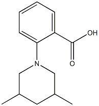 2-(3,5-dimethylpiperidin-1-yl)benzoic acid Struktur