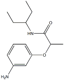 2-(3-aminophenoxy)-N-(pentan-3-yl)propanamide Struktur