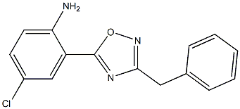 2-(3-benzyl-1,2,4-oxadiazol-5-yl)-4-chloroaniline Struktur