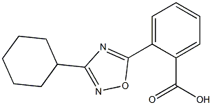 2-(3-cyclohexyl-1,2,4-oxadiazol-5-yl)benzoic acid Struktur