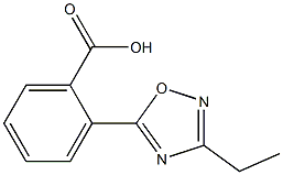 2-(3-ethyl-1,2,4-oxadiazol-5-yl)benzoic acid Struktur