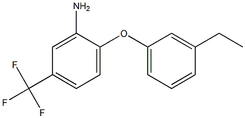 2-(3-ethylphenoxy)-5-(trifluoromethyl)aniline Struktur