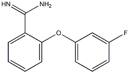 2-(3-fluorophenoxy)benzene-1-carboximidamide Struktur