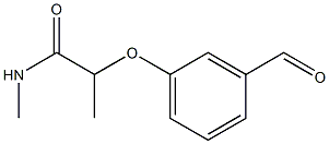 2-(3-formylphenoxy)-N-methylpropanamide Struktur