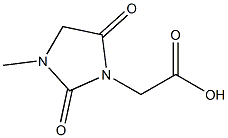 2-(3-methyl-2,5-dioxoimidazolidin-1-yl)acetic acid Struktur