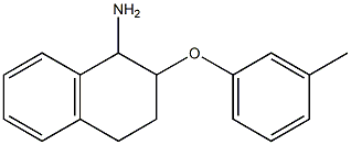 2-(3-methylphenoxy)-1,2,3,4-tetrahydronaphthalen-1-amine Struktur