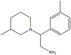 2-(3-methylphenyl)-2-(3-methylpiperidin-1-yl)ethanamine Struktur