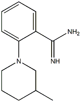 2-(3-methylpiperidin-1-yl)benzene-1-carboximidamide Struktur