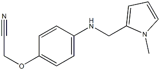 2-(4-{[(1-methyl-1H-pyrrol-2-yl)methyl]amino}phenoxy)acetonitrile Struktur