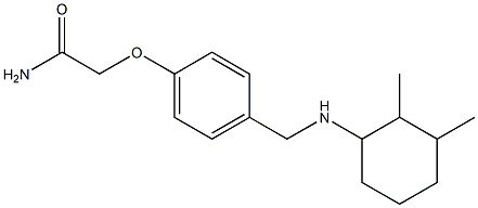 2-(4-{[(2,3-dimethylcyclohexyl)amino]methyl}phenoxy)acetamide Struktur