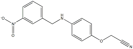 2-(4-{[(3-nitrophenyl)methyl]amino}phenoxy)acetonitrile Struktur