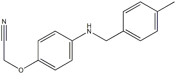 2-(4-{[(4-methylphenyl)methyl]amino}phenoxy)acetonitrile Struktur