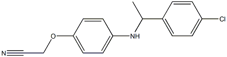 2-(4-{[1-(4-chlorophenyl)ethyl]amino}phenoxy)acetonitrile Struktur