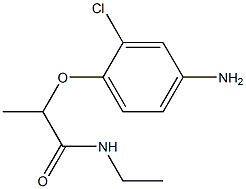 2-(4-amino-2-chlorophenoxy)-N-ethylpropanamide Struktur