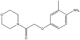 2-(4-amino-3-methylphenoxy)-1-(morpholin-4-yl)ethan-1-one Struktur