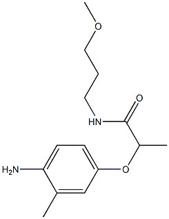 2-(4-amino-3-methylphenoxy)-N-(3-methoxypropyl)propanamide Struktur