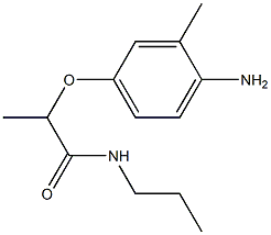 2-(4-amino-3-methylphenoxy)-N-propylpropanamide Struktur