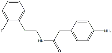 2-(4-aminophenyl)-N-[2-(2-fluorophenyl)ethyl]acetamide Struktur