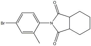 2-(4-bromo-2-methylphenyl)hexahydro-1H-isoindole-1,3(2H)-dione Struktur