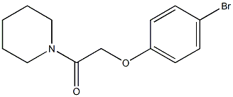 2-(4-bromophenoxy)-1-(piperidin-1-yl)ethan-1-one Struktur