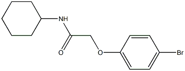 2-(4-bromophenoxy)-N-cyclohexylacetamide Struktur