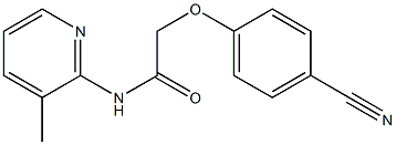 2-(4-cyanophenoxy)-N-(3-methylpyridin-2-yl)acetamide Struktur