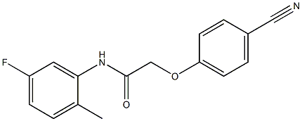 2-(4-cyanophenoxy)-N-(5-fluoro-2-methylphenyl)acetamide Struktur