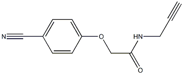 2-(4-cyanophenoxy)-N-prop-2-ynylacetamide Struktur