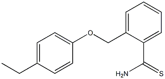 2-(4-ethylphenoxymethyl)benzene-1-carbothioamide Struktur