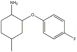 2-(4-fluorophenoxy)-4-methylcyclohexanamine Struktur