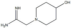 2-(4-hydroxypiperidin-1-yl)ethanimidamide Struktur