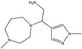 2-(4-methyl-1,4-diazepan-1-yl)-2-(1-methyl-1H-pyrazol-4-yl)ethan-1-amine Struktur