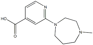 2-(4-methyl-1,4-diazepan-1-yl)pyridine-4-carboxylic acid Struktur