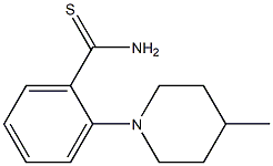 2-(4-methylpiperidin-1-yl)benzene-1-carbothioamide Struktur