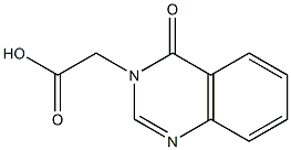 2-(4-oxo-3,4-dihydroquinazolin-3-yl)acetic acid Struktur