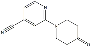 2-(4-oxopiperidin-1-yl)isonicotinonitrile Struktur