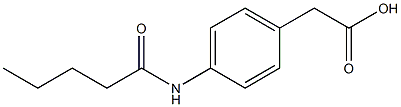 2-(4-pentanamidophenyl)acetic acid Struktur