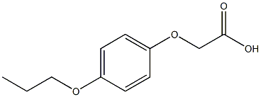 2-(4-propoxyphenoxy)acetic acid Struktur