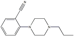 2-(4-propylpiperazin-1-yl)benzonitrile Struktur