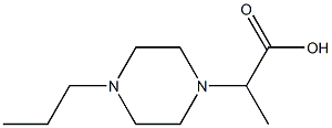 2-(4-propylpiperazin-1-yl)propanoic acid Struktur