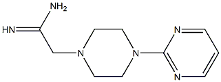 2-(4-pyrimidin-2-ylpiperazin-1-yl)ethanimidamide Struktur