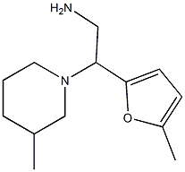 2-(5-methyl-2-furyl)-2-(3-methylpiperidin-1-yl)ethanamine Struktur