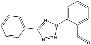 2-(5-phenyl-2H-1,2,3,4-tetrazol-2-yl)benzaldehyde Struktur